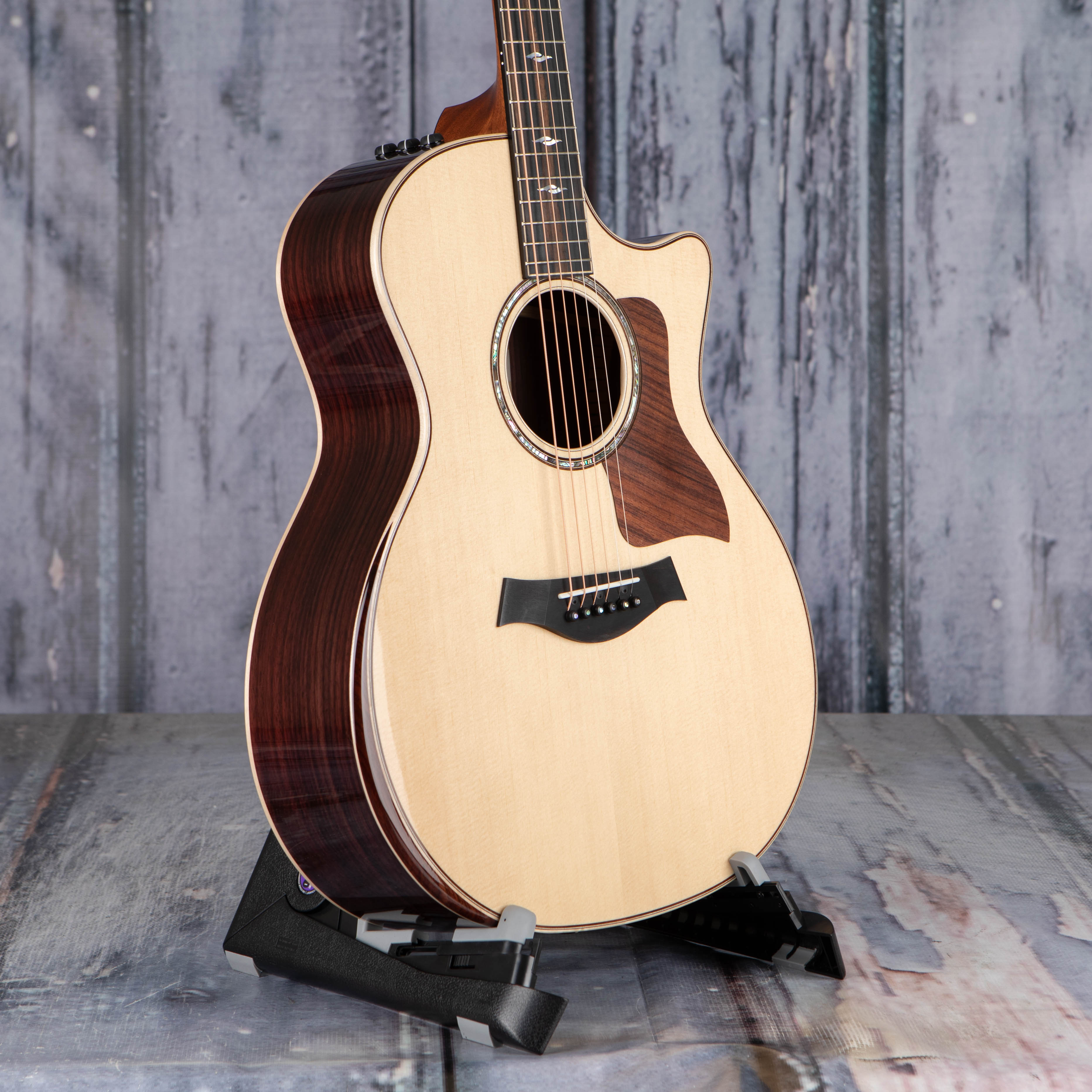 Taylor 814ce Grand Auditorium Acoustic/Electric Guitar, Natural, angle