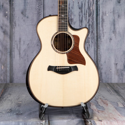 Taylor Builder's Edition 814ce Acoustic/Electric Guitar, Natural, front closeup