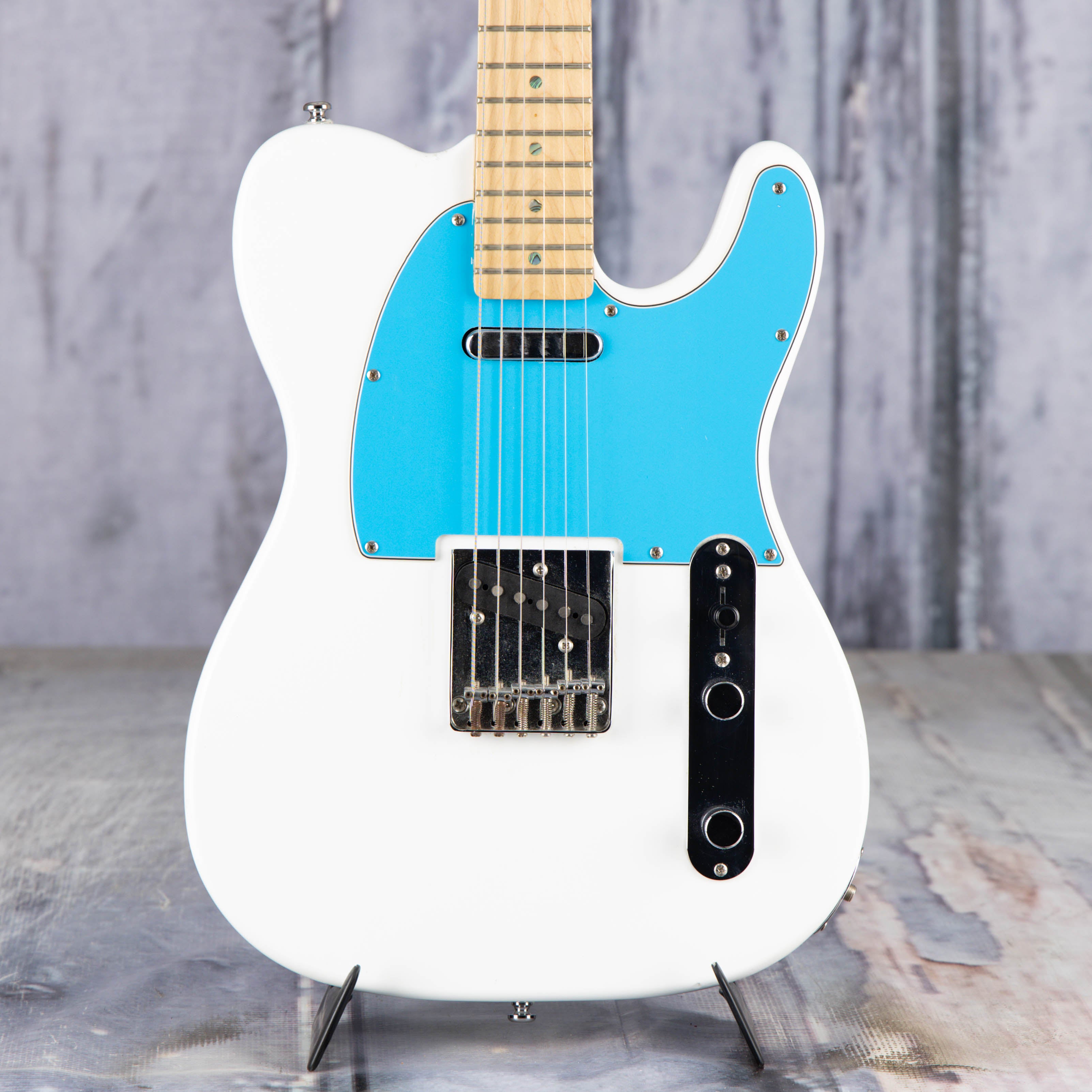 Used Dean NashVegas T-Style Electric Guitar, White, front closeup