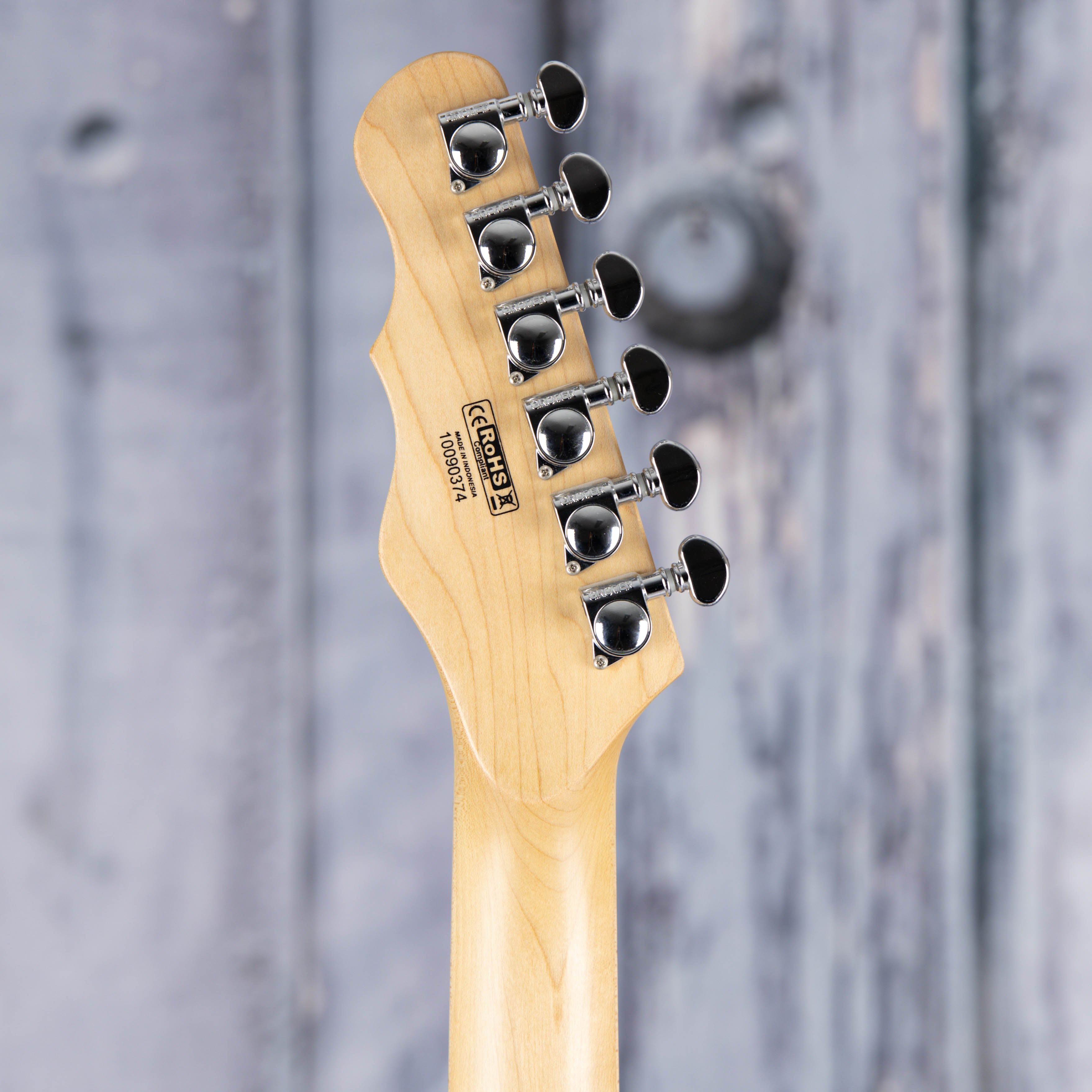 Used Dean NashVegas T-Style Electric Guitar, White, back headstock