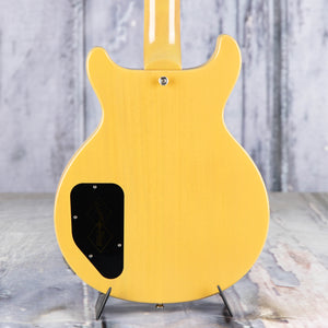 Used Epiphone Inspired By Gibson Custom 1960 Les Paul Special Double Cut Reissue Electric Guitar, TV Yellow, back closeup
