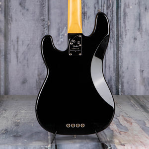 Used Fender American Professional II Precision Bass Guitar, 2021, Black, back closeup