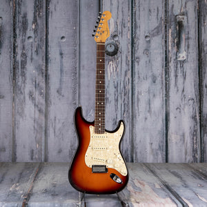 Used Fender American Standard Stratocaster Electric Guitar, 1996, 3-Color Sunburst, front