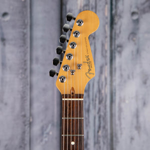 Used Fender American Standard Stratocaster Electric Guitar, 1996, 3-Color Sunburst, front headstock