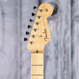 Used Fender Custom Shop 1956 Stratocaster NOS Electric Guitar, 2009, Desert Sand, front headstock