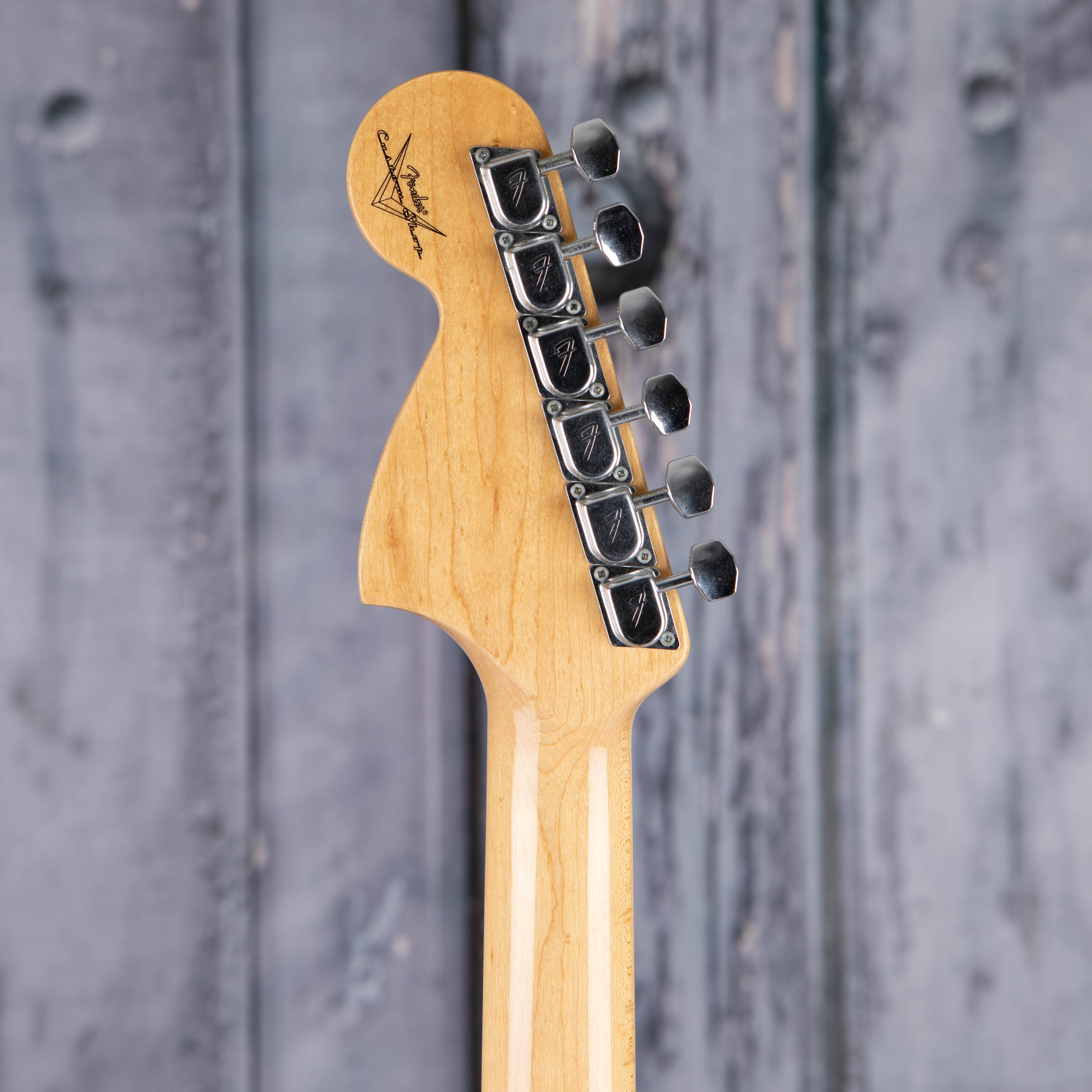 Used Fender Custom Shop 1969 Stratocaster Closet Classic Electric Guitar, 2008, 3-Color Sunburst, back headstock