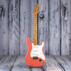 Used Fender Custom Shop Limited Tomatillo Stratocaster III Relic Electric Guitar, 2020, Super Faded Aged Tahitian Coral, front