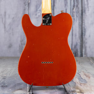 Used Fender Custom Shop Postmodern Telecaster Journeyman Relic Electric Guitar, 2024, Faded Aged Candy Tangerine, back closeup