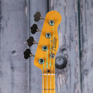Used Fender Custom Shop Vintage Custom 1951 Precision Bass Guitar, 2022, Nocaster Blonde, front headstock