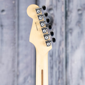 Used Fender Jeff Beck Stratocaster Electric Guitar, 2024, Olympic White, back headstock