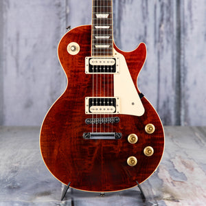 Used Gibson Les Paul Traditional PRO II Electric Guitar, 2013, Transparent Red, front closeup