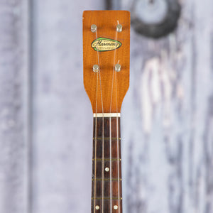 Used Harmony Baritone Ukulele, 1960s, Natural, front headstock