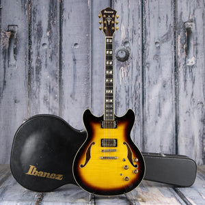 Used Ibanez Artstar AS153 Semi-Hollowbody Guitar, Antique Yellow Sunburst, case