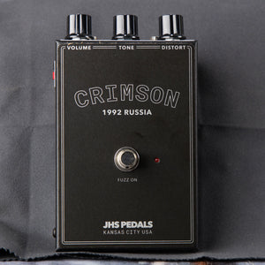 Used JHS Pedals Crimson Fuzz Effects Pedal, front