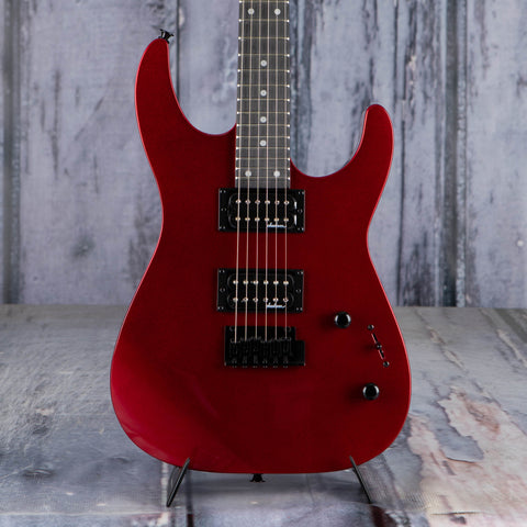 Jackson JS Series Dinky JS12 Electric Guitar, Metallic Red, front closeup