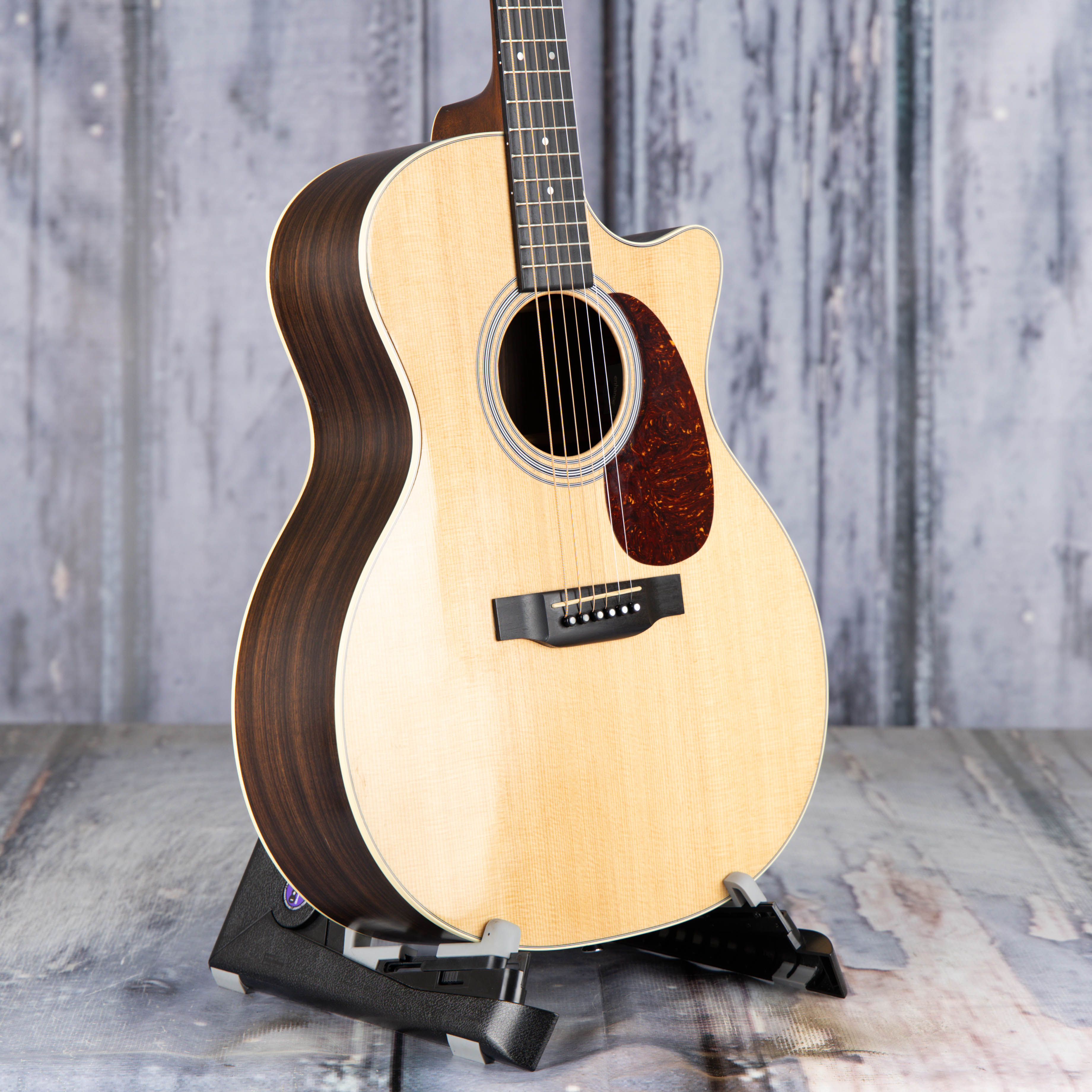 Used Martin GPC Custom Acoustic/Electric Guitar, Natural, angle