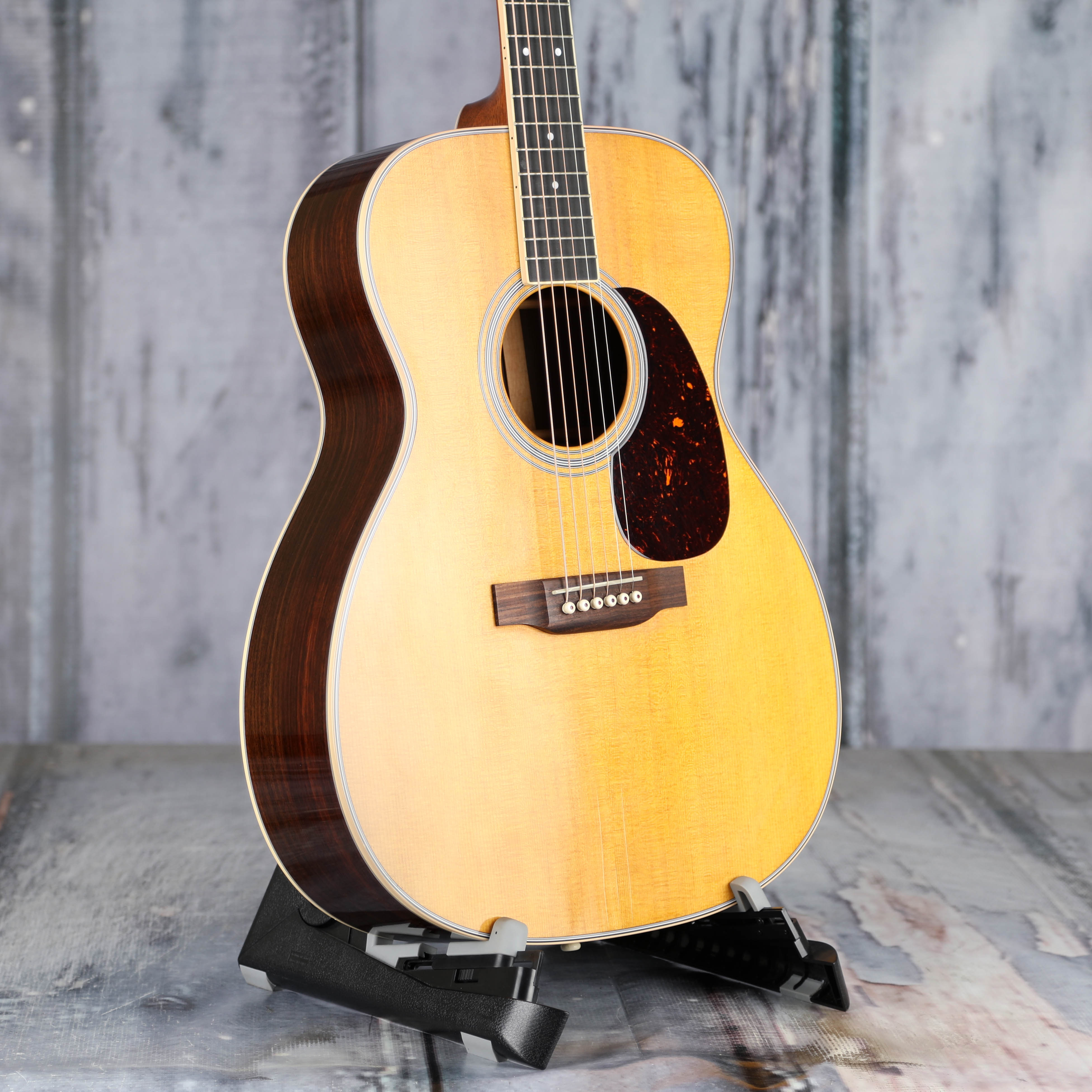 Used Martin M-36 Acoustic Guitar, Natural, angle