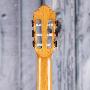 Used Ortega Custom Master M5CS Classical Guitar, 2022, Natural, back headstock