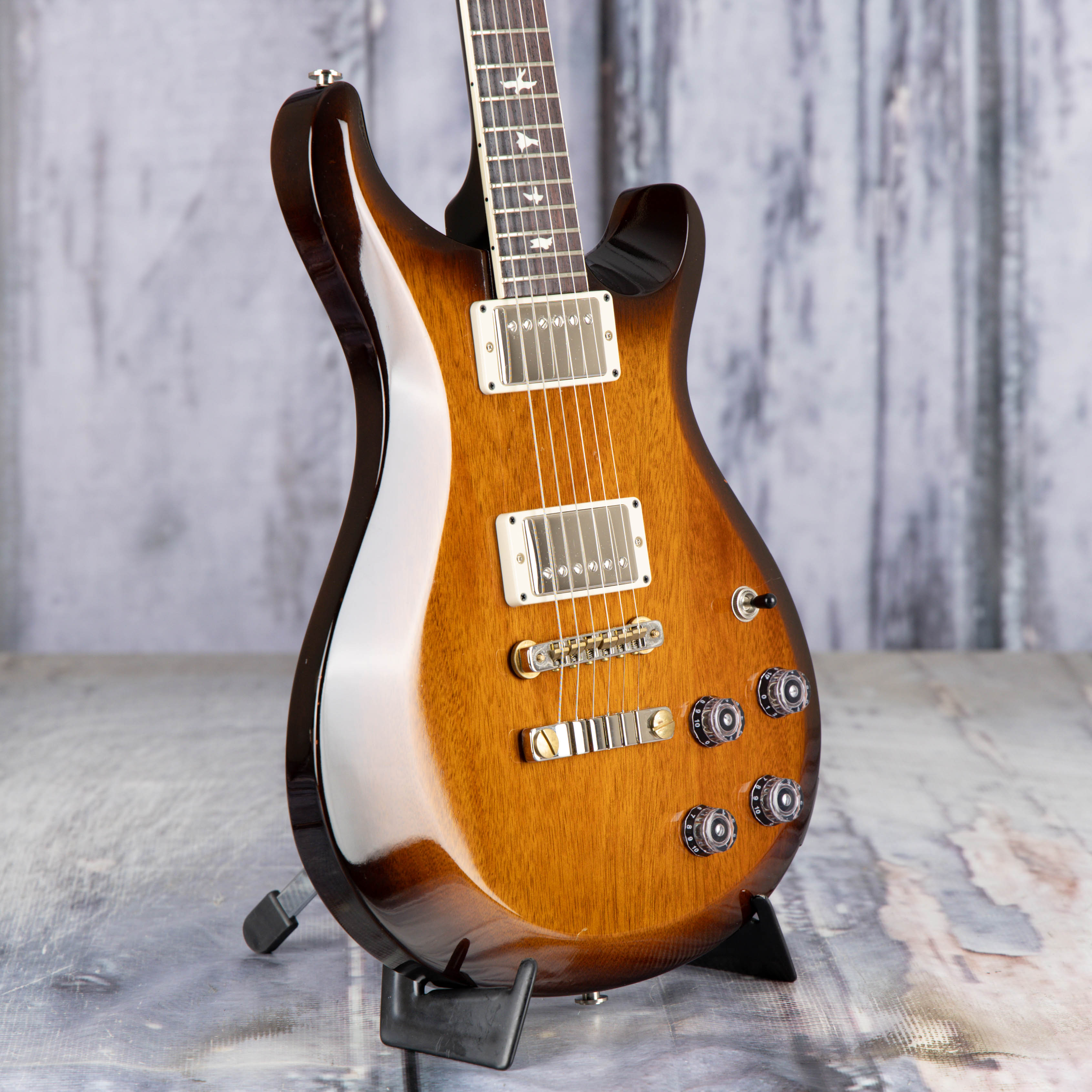 Used PRS S2 McCarty Electric Guitar, 2020, Sunburst, angle