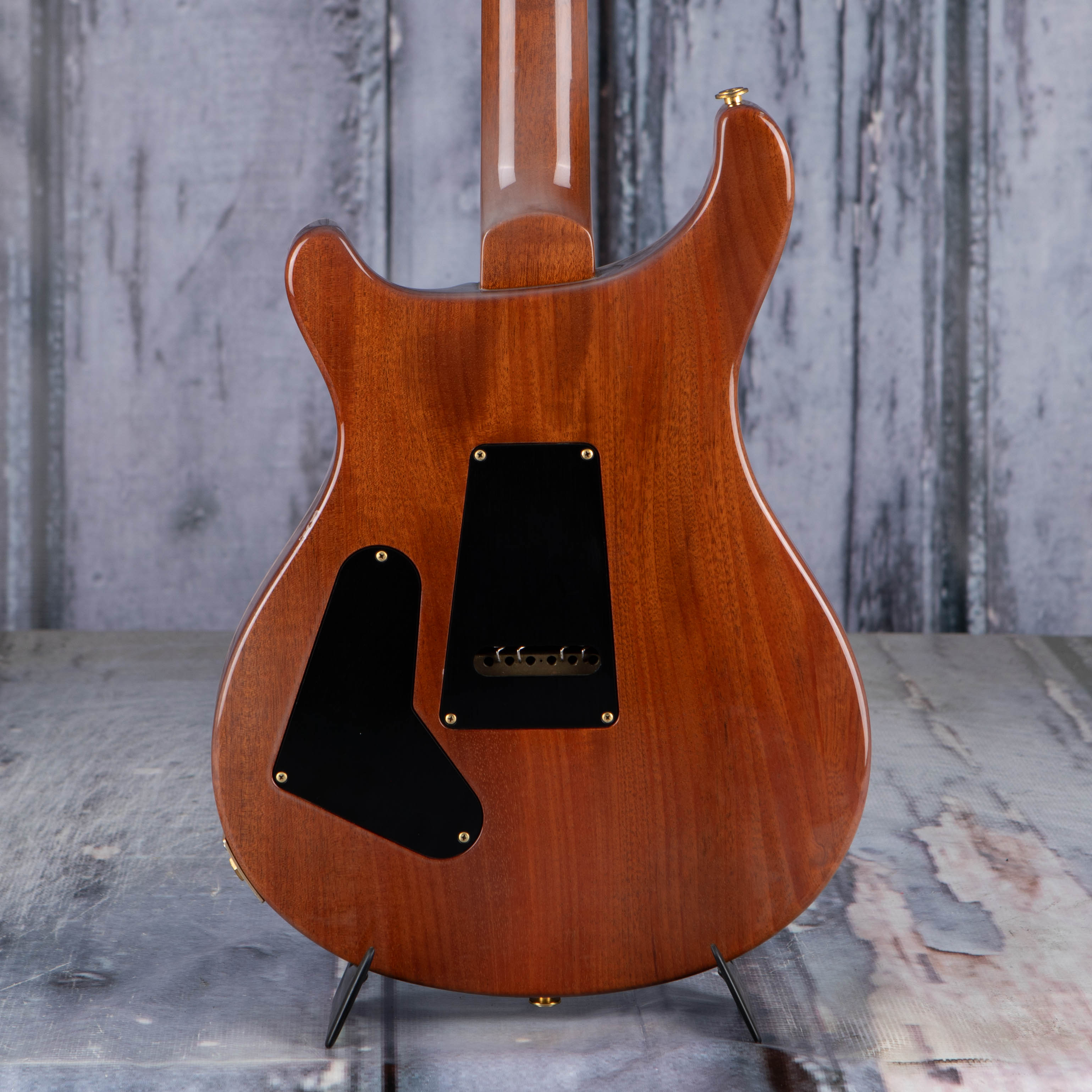 Used Paul Reed Smith Custom 24 Brazilian Rosewood Electric Guitar, 2004, Turquoise, back closeup