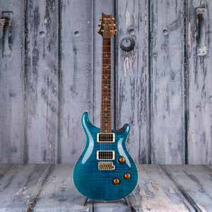Used Paul Reed Smith Custom 24 Brazilian Rosewood Electric Guitar, 2004, Turquoise, front