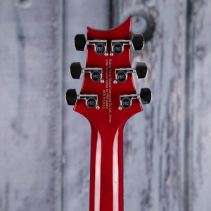 Used Paul Reed Smith SE Custom 24 Electric Guitar, Scarlet Red, back headstock
