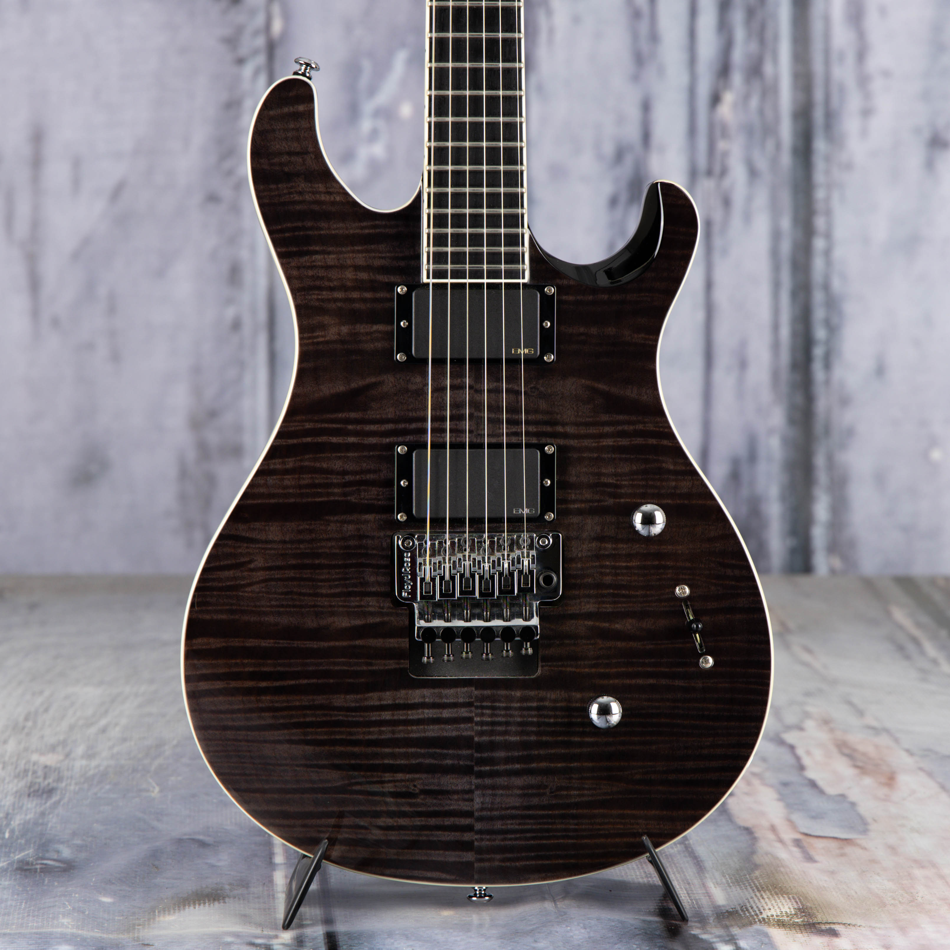 Used Paul Reed Smith SE Toreno Electric Guitar, 2021, Transparent Black, front closeup