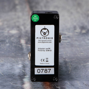 Used Pigtronix Space Rip PWM Guitar Synth Effects Pedal, back