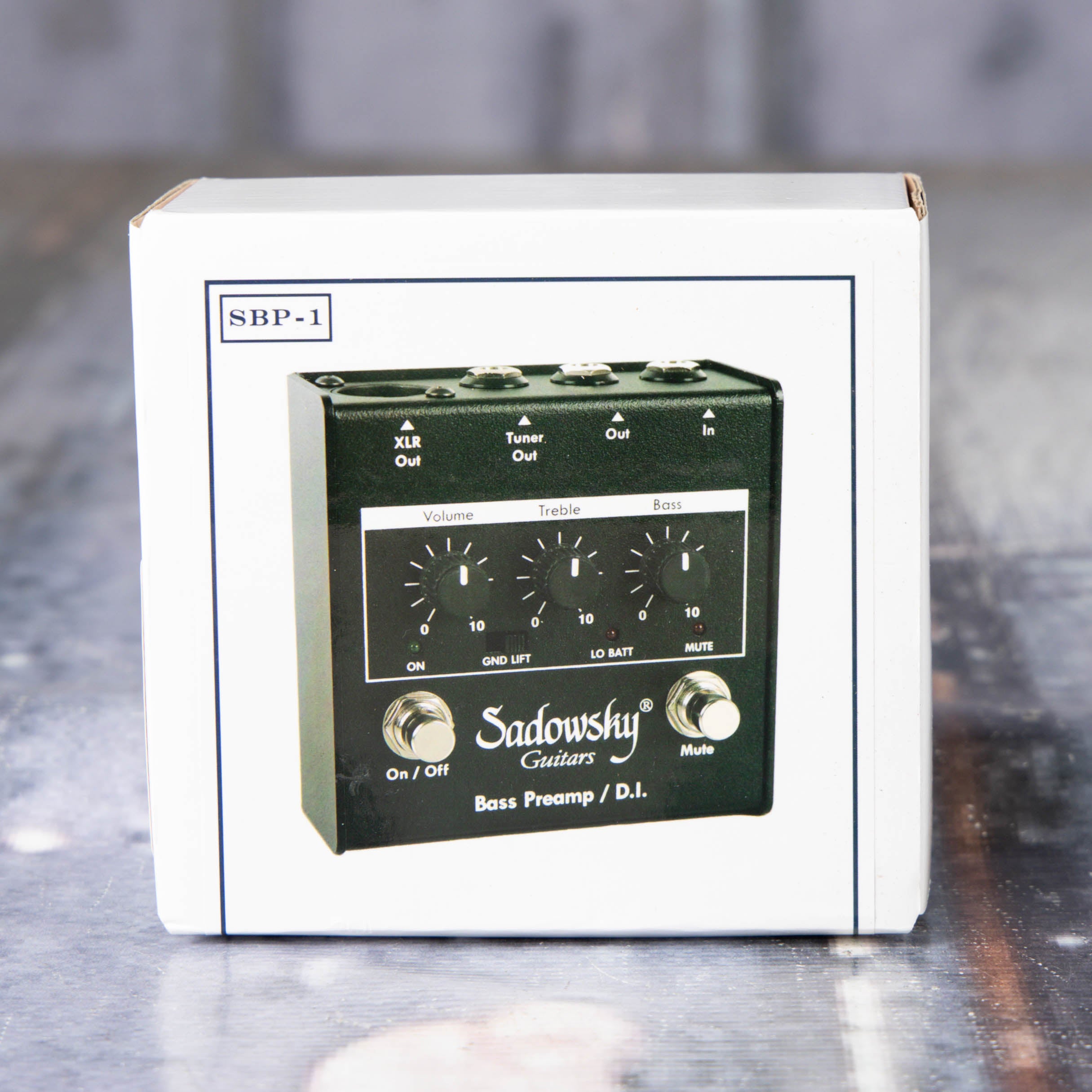 Used Sadowsky SBP-1 Bass Preamp Effects Pedal, box