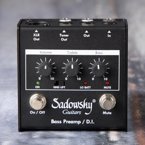 Used Sadowsky SBP-1 Bass Preamp Effects Pedal, front