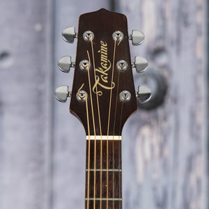 Used Takamine FP-340S Acoustic/Electric Guitar, 1992, Natural, front headstock
