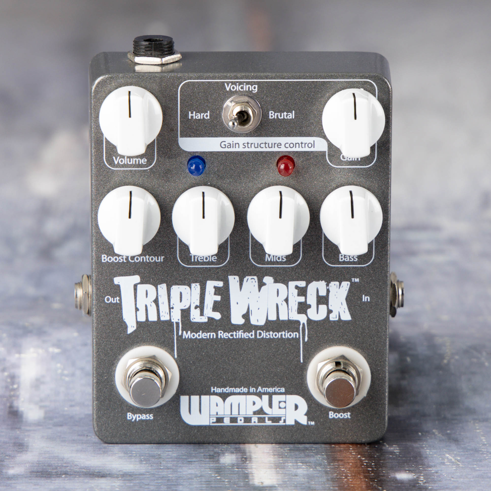 Used Wampler Triple Wreck Distortion Effects Pedal, front