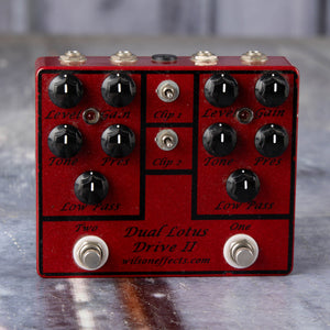 Used Wilson Effects Dual Lotus Drive II Effects Pedal, front