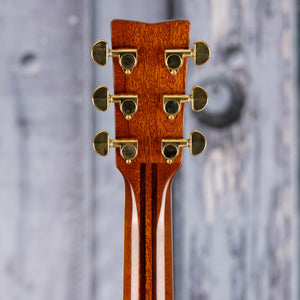 Used Yamaha LS-TA TransAcoustic Acoustic/Electric Guitar, 2014, Brown Sunburst, back headstock