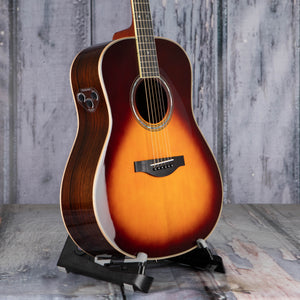 Yamaha LL-TA TransAcoustic Dreadnought Acoustic/Electric Guitar, Brown Sunburst, angle