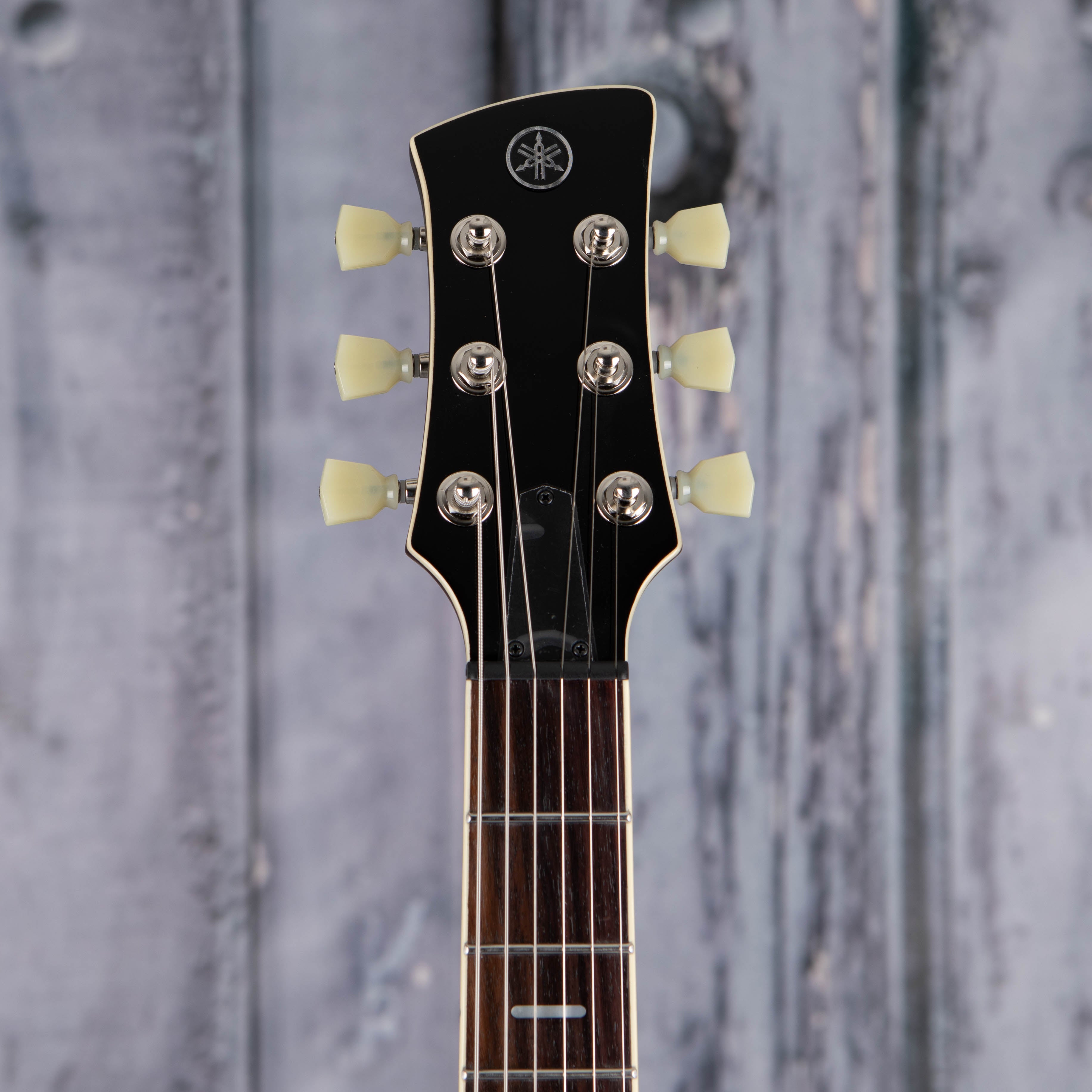 Yamaha Revstar Standard RSS20 Electric Guitar, Vintage White, front headstock