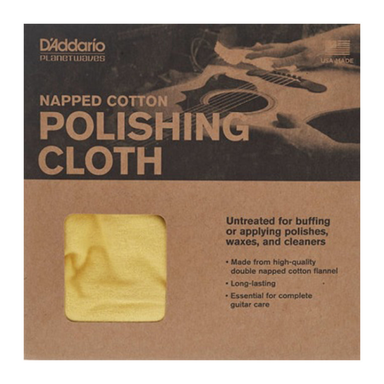 D'Addario Untreated Napped Cotton Polish Cloth