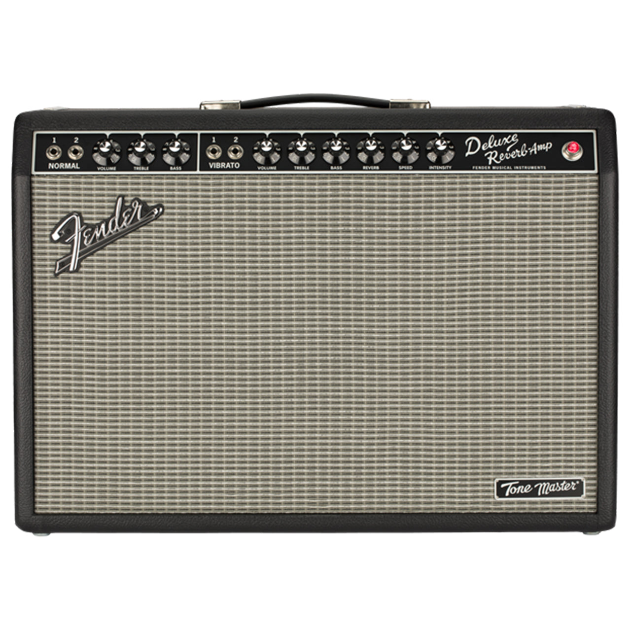 Fender Tone Master Deluxe Reverb Amplifier, Black, front