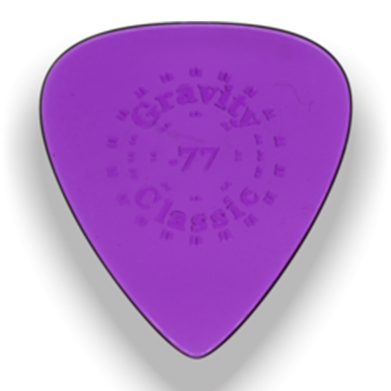 Gravity Picks Classic Standard Polished Guitar Pick, 0.77mm, Purple