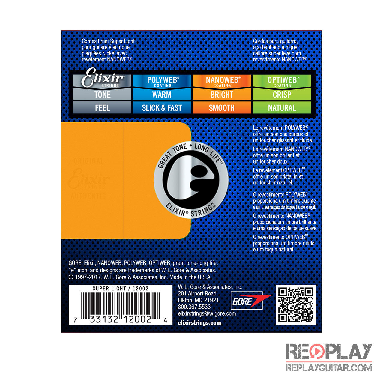 Elixir Electric Super Light Nickel Plated Steel with NANOWEB Coating, 9-42