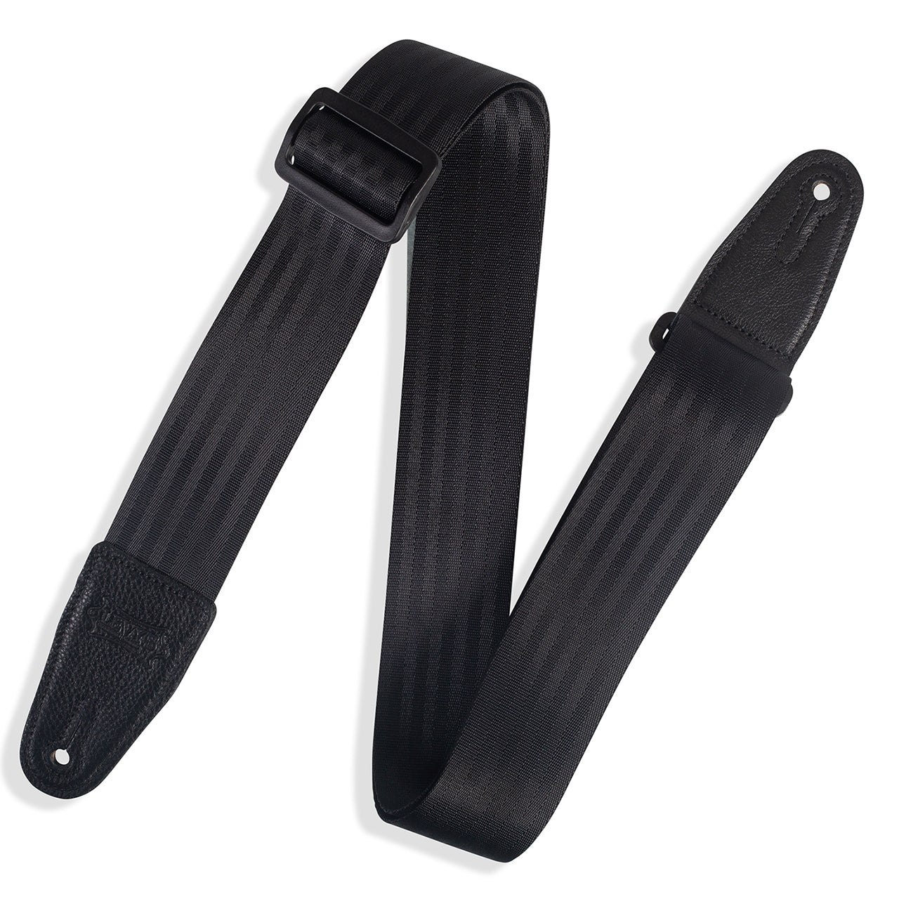 Levy's M8SB-BLK Classics Series Basic Seatbelt Guitar Strap, Black
