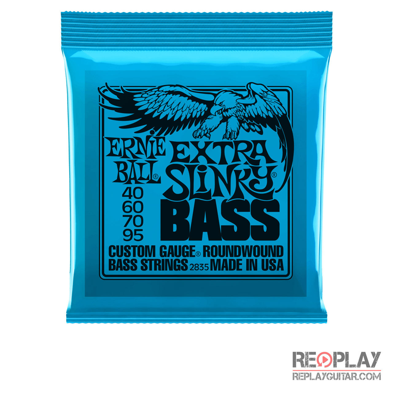 Ernie Ball Extra Slinky Nickel Wound, Electric Bass Strings For