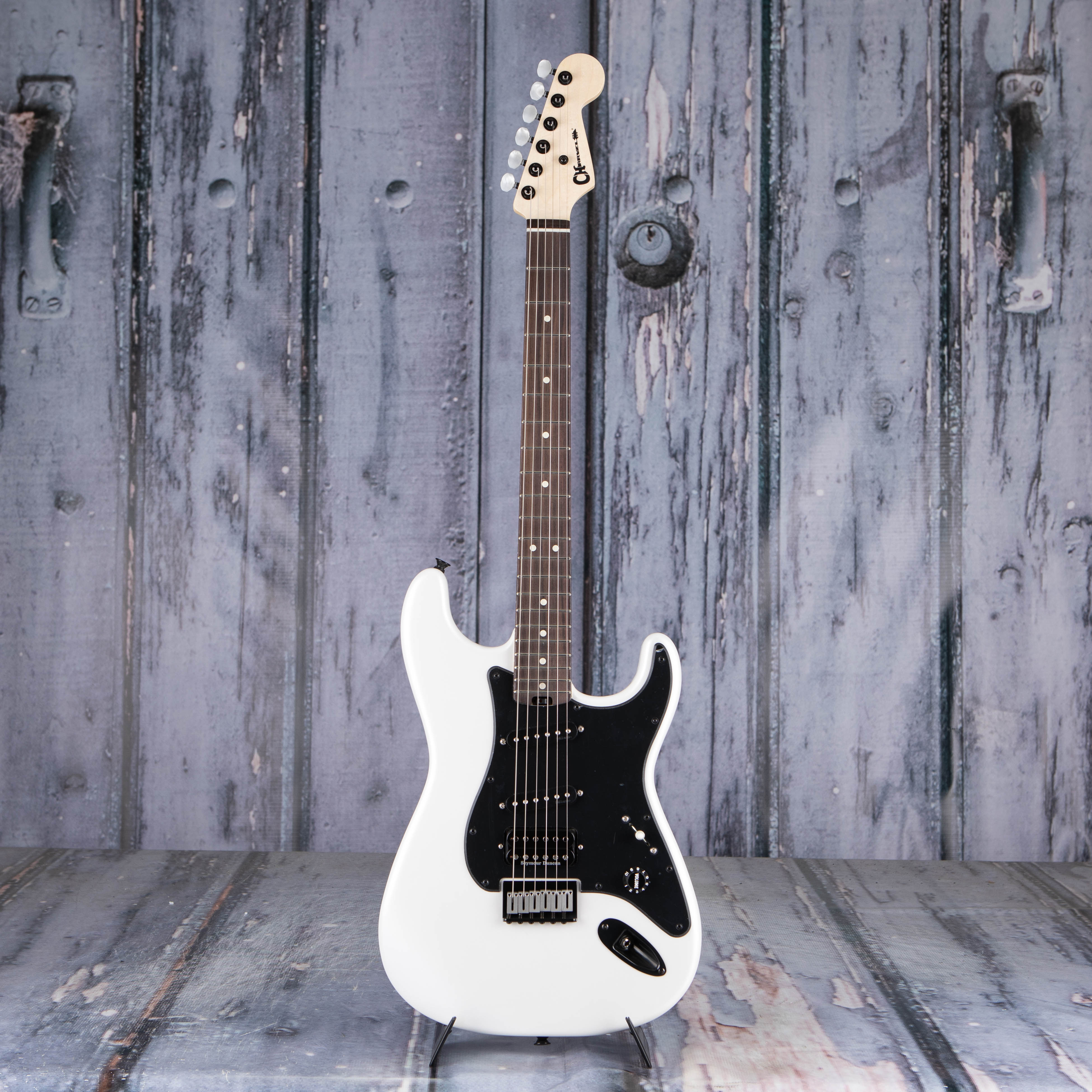 Charvel Jake E Lee Signature Pro-Mod So-Cal Style 1 HSS HT RW Electric Guitar, Pearl White, front