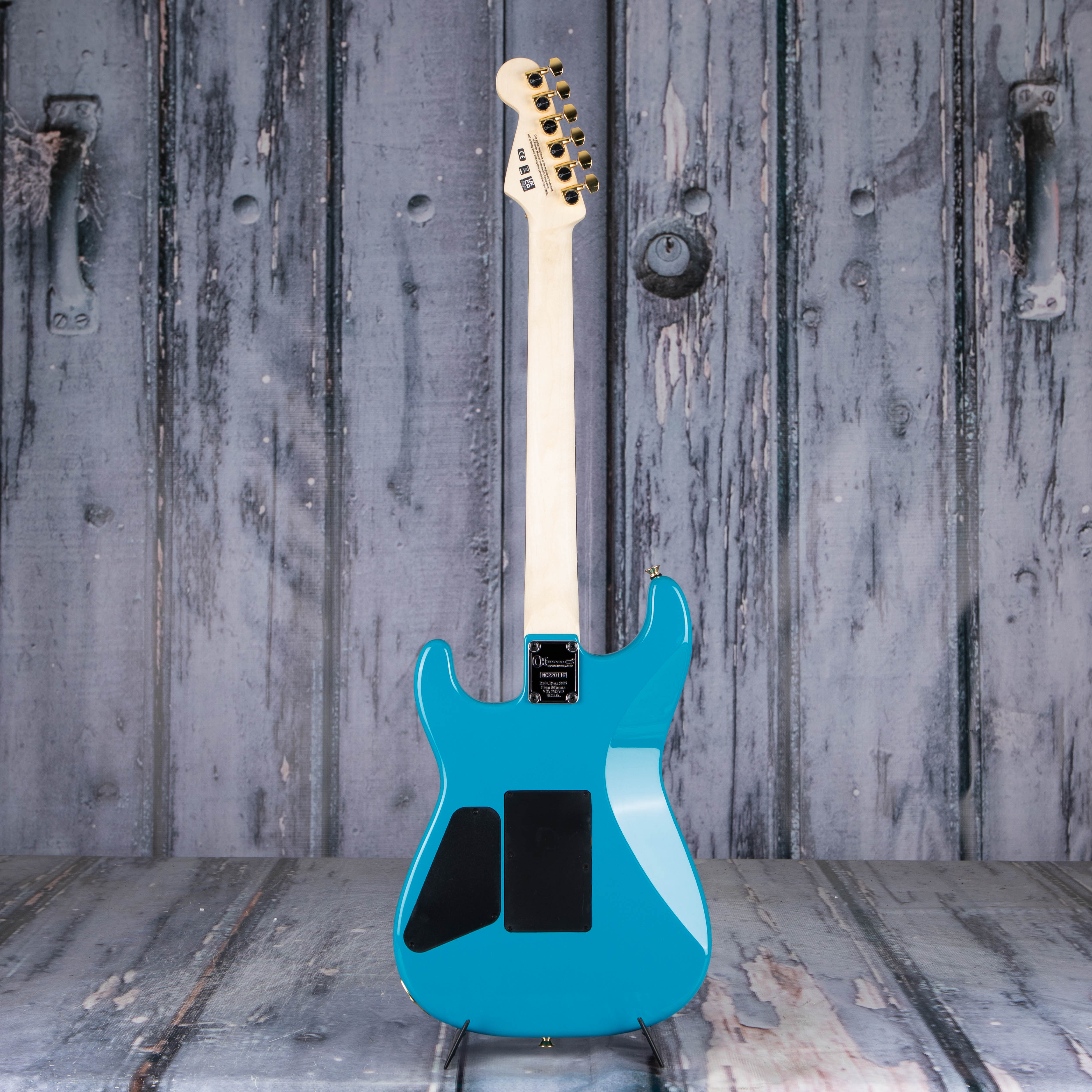 Charvel Pro-Mod San Dimas Style 1 HH FR E Electric Guitar, Miami Blue, back