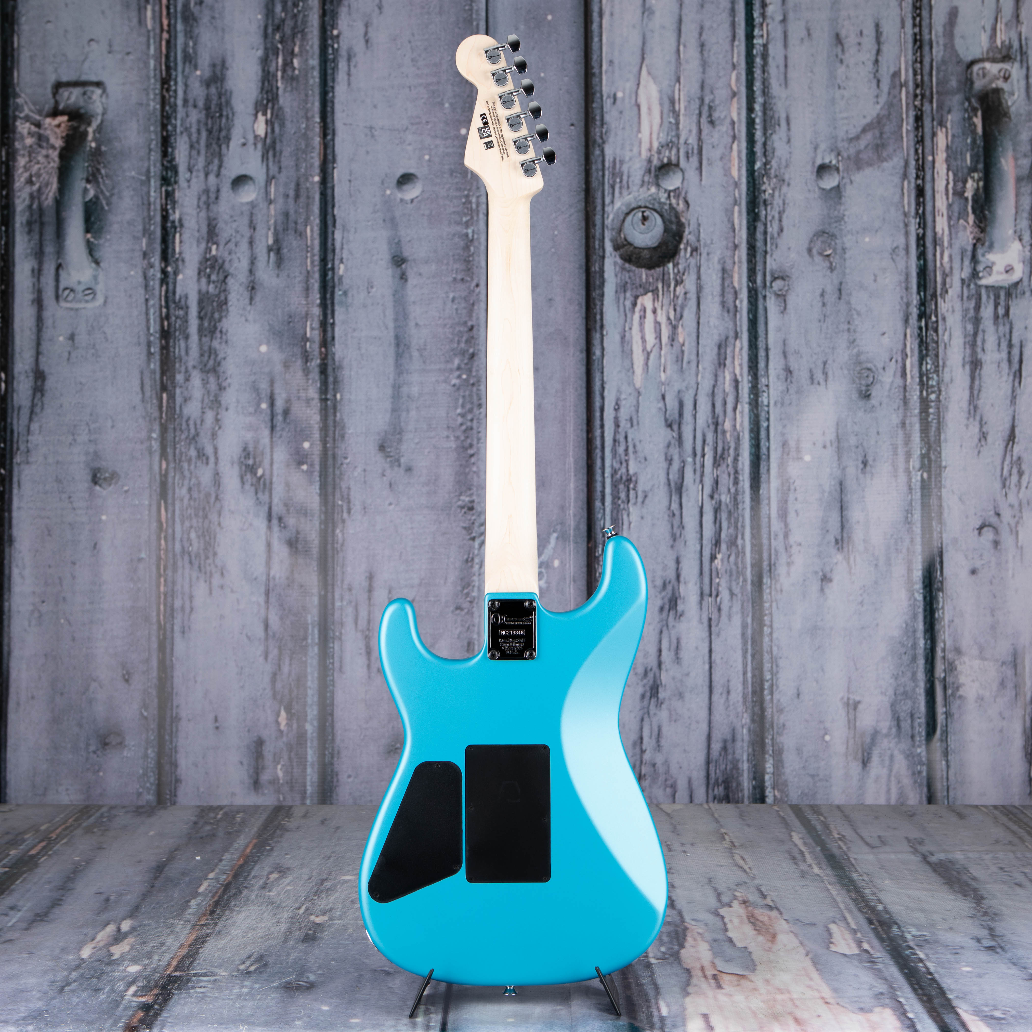 Charvel Pro-Mod San Dimas Style 1 HH FR M Electric Guitar, Matte Blue Frost, back