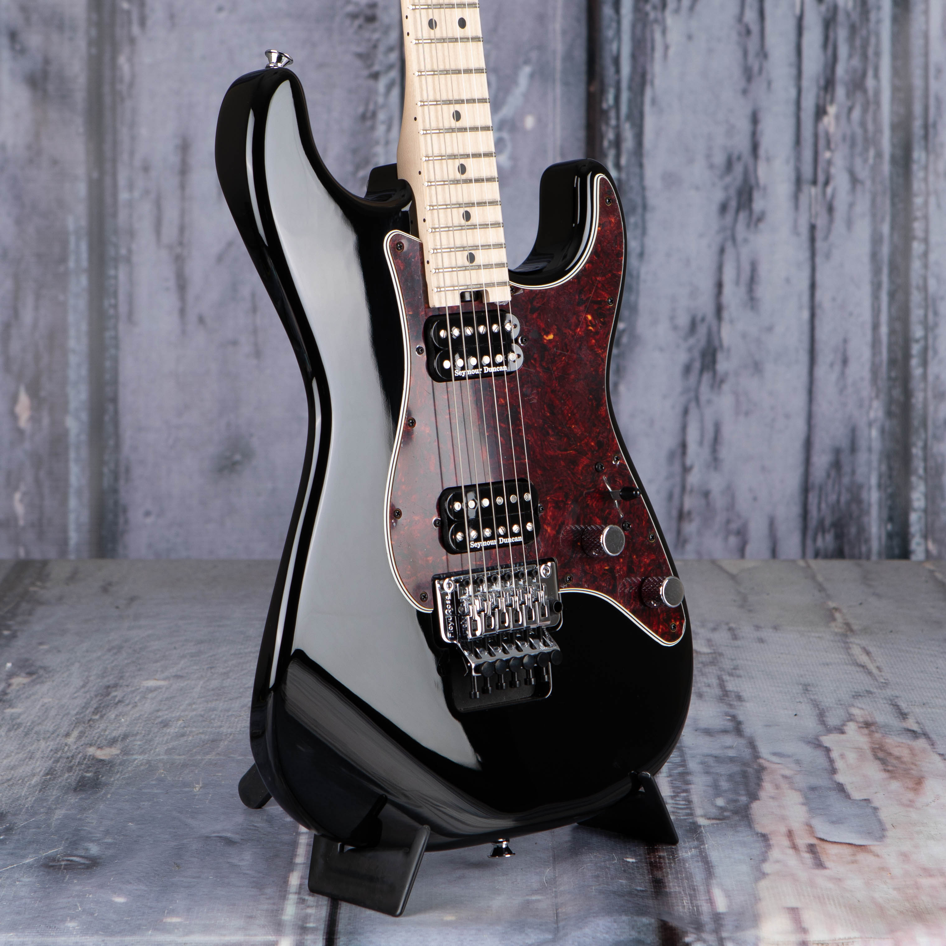 Charvel Pro-Mod So-Cal Style 1 HH FR M Electric Guitar, Gamera Black, angle