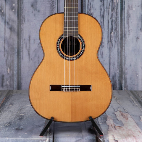 Cordoba C9 Cedar Top Classical Acoustic Guitar, Natural, front closeup