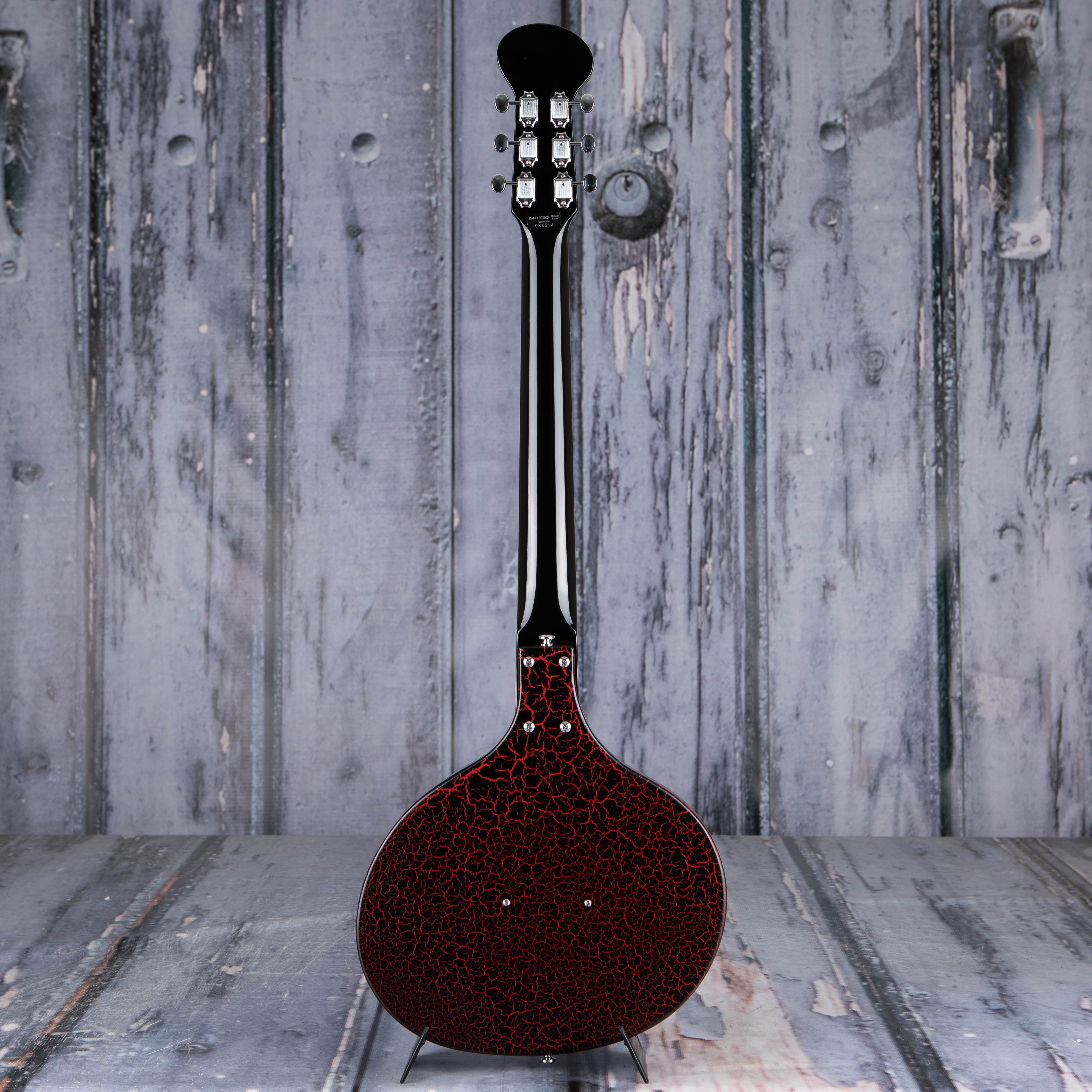 Danelectro Baby Electric Sitar, Red Crackle, back
