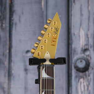ESP LTD KH-V Kirk Hammett Signature Electric Guitar, Metallic Gold, front headstock