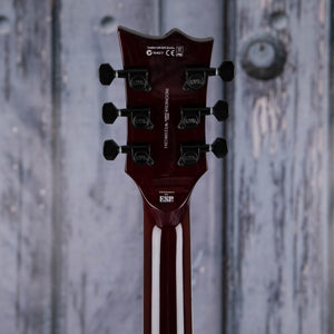 ESP LTD Viper-256 Electric Guitar, Dark Brown Sunburst, back headstock